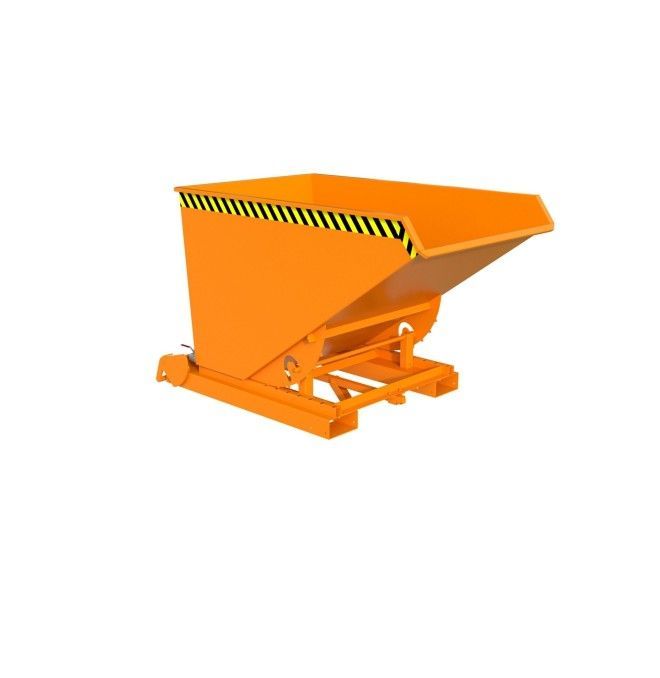 Tilting Container--Container of chips, painted, Orange yellow