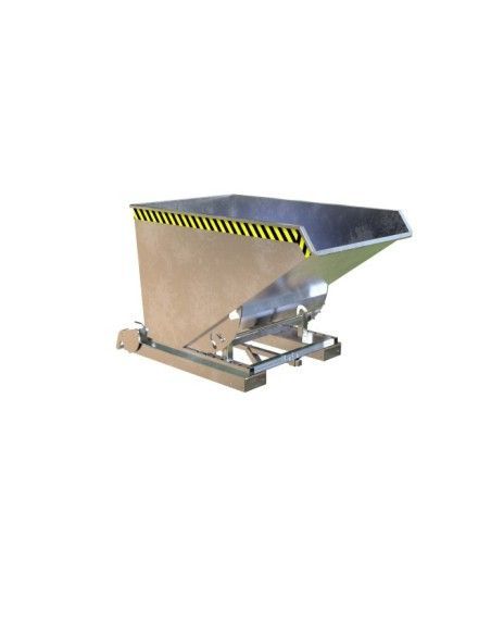 Tilting Container--Container of chips, hot galvanized