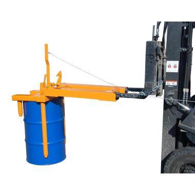 For loading cylinders and drums--Drum tilter Yellow orange