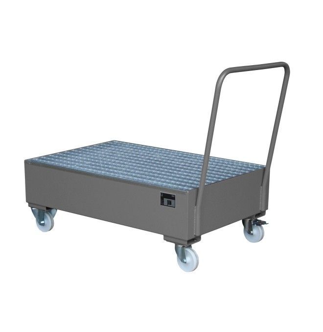 Panneaux en polyéthylène et en métal --Mobile Sump Tray 2020, peint, souris grise