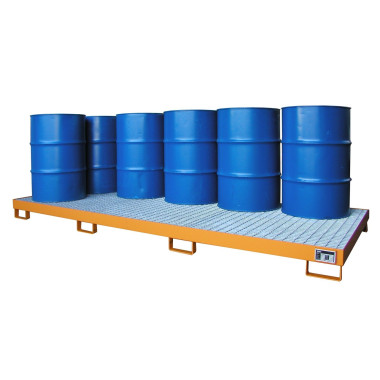Polyethylene & metal buckets --Collective band, painted, Orange yellow