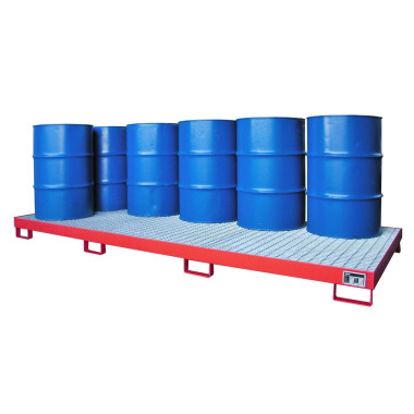 Polyethylene & metal buckets --Collective band, painted, red fire