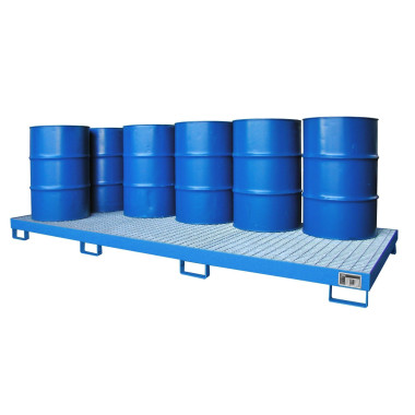 Polyethylene & metal buckets --Collective band, painted, Clear blue