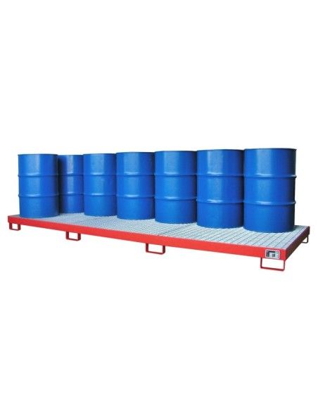 Bandeja colectora, pintada, rojo fuego