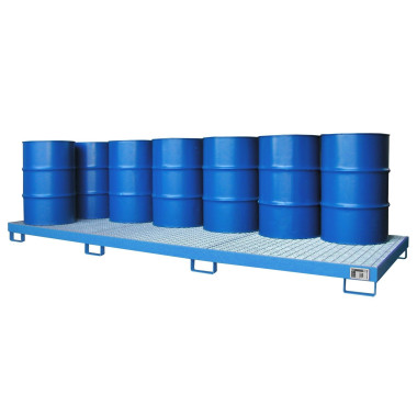 Polyethylene & metal buckets --Collective band, painted, Clear blue