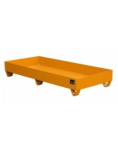 Cubetas de polietileno & metálicas--Bandeja colectora 2048, pintada, Amarillo naranja