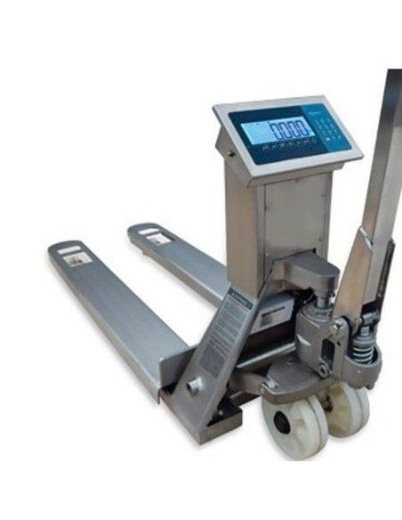 Transpalettes Peseurs--Transpalette Acier inoxydable 2000Kg