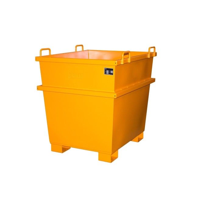 Kippbehälter--Container universell, lackiert, Orange gelb