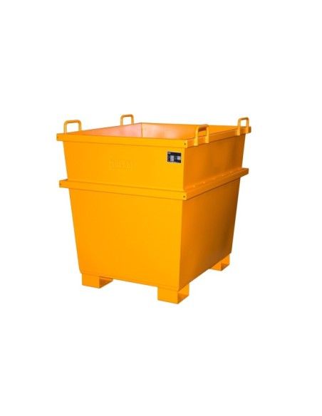 Recipiente Inclinável--Recipiente universal, pintado, Laranja amarela