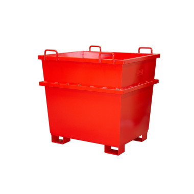 Bacs Basculants--Conteneur universel, peint, Feu rouge