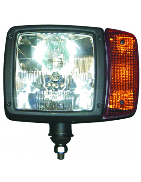 Headlights and Safety Mirrors-- Left halogen frontal light