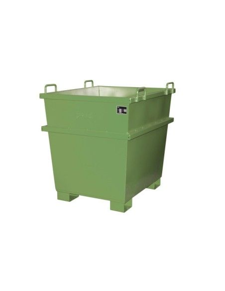 Contenitore Ribaltabile--Contenitore Universale, dipinto, verde Reseda