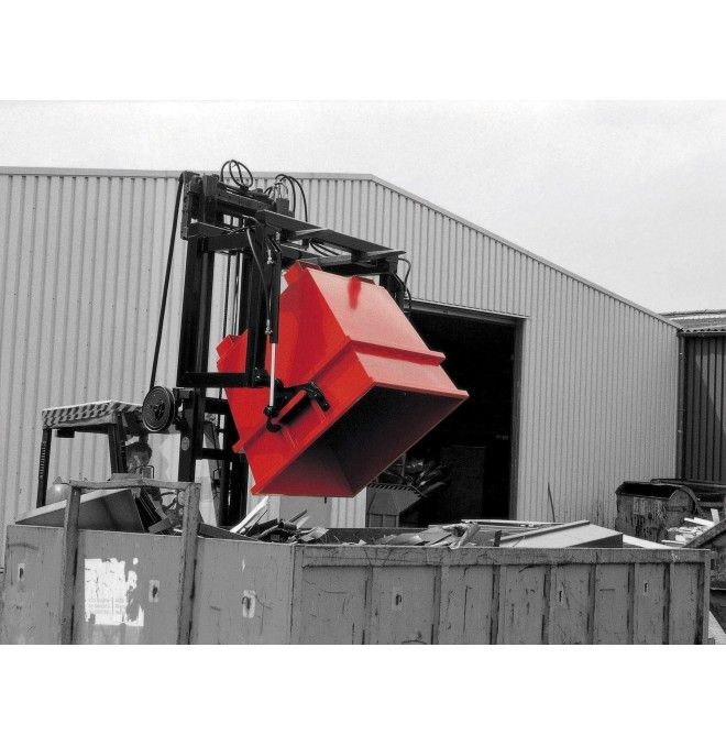 Recipiente Inclinável--Recipiente universal, galvanizado a quente