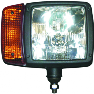 Headlights and Safety Mirrors-- Right halogen frontal light
