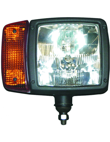 Headlights and Safety Mirrors-- Right halogen frontal light