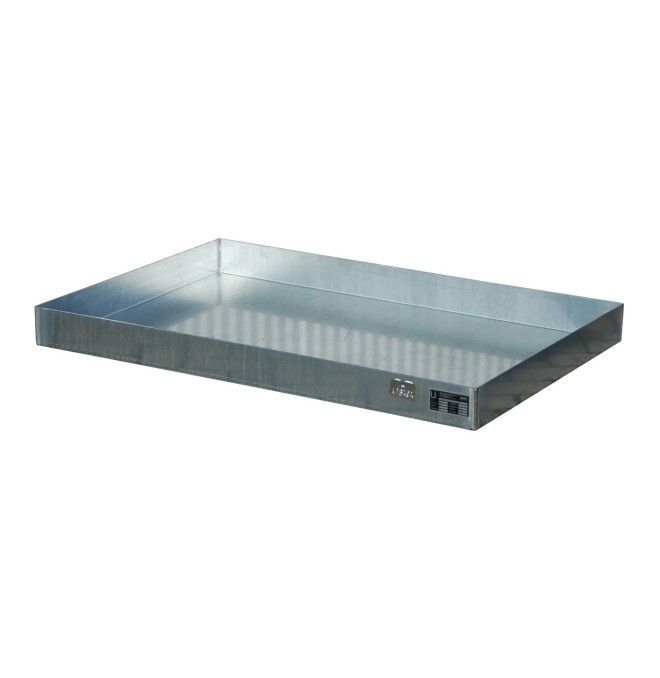 Bandeja de derrames para bidones/latas pequeñas sobre palés, galvanizada