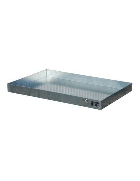 Bandeja de derrames para bidones/latas pequeñas sobre palés, galvanizada