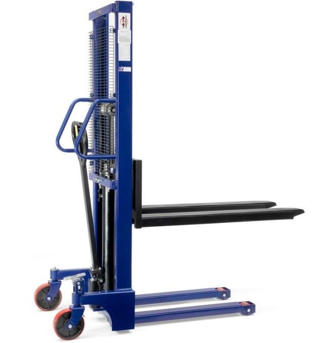 Apiladores Manuales--Apilador Manual 1000kg a 2500mm con horquillas regulables