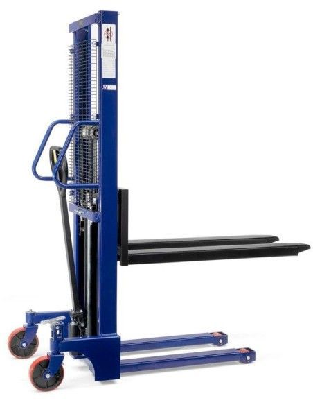 Impilatore Manuale--Impilatore manuale 1000kg a 2500mm con forche regolabili