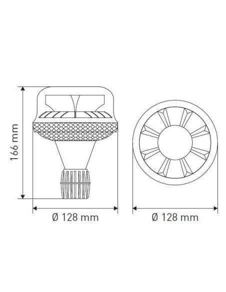 Phares et Miroirs de Sécurité-Led revolving poste