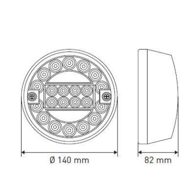 Phares et Miroirs de Sécurité-Led red rear spinner 2
