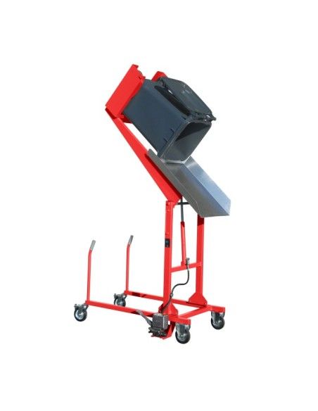 Special Attachments--Back for containers with wheels, painted, red fire