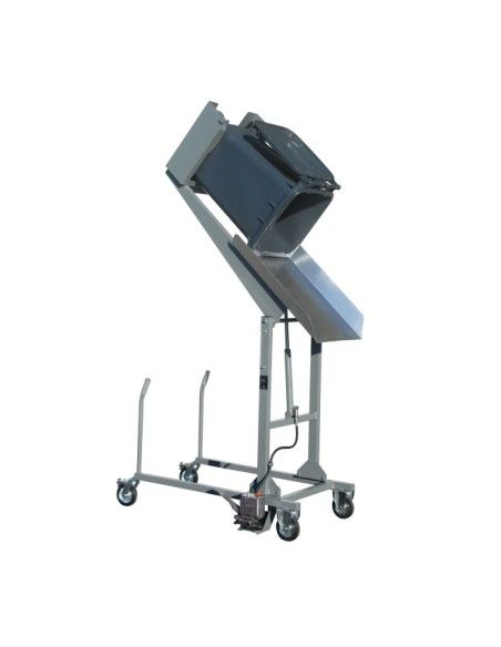 Special Attachments--Back for containers with wheels, painted, gray mouse