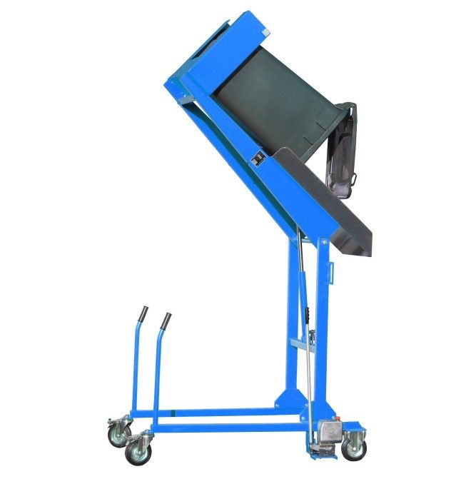 Attrezzi Speciali-- Stazione di base per contenitori di rifiuti, dipinto, blu chiaro