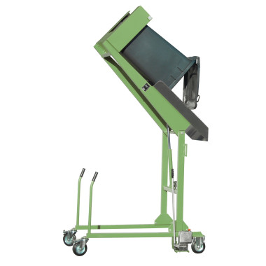 Special Attachments--Back for containers with wheels, painted, green