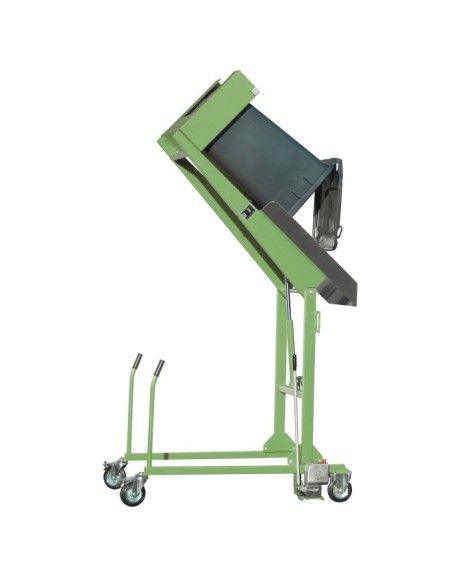 Implementos Especiais--Back para recipientes com rodas, pintado, verde
