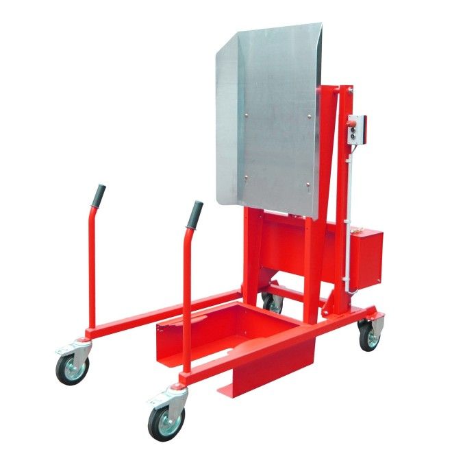 Special Attachments--Back for containers with wheels, painted, red fire