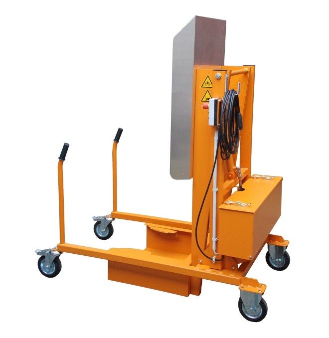 Special Attachments-- Basing station for garbage containers, painted, Orange yellow