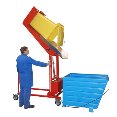 Special Attachments--Back for containers with wheels, painted, red fire