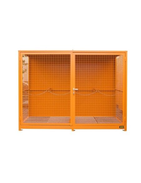 Recipientes para Materiais Perigosos--Recipiente para bombas de gás (piso de roda), pintado, amarelo laranja