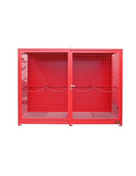 Behälter Für Gefährliche Stoffe--Container für Gaspumpen (Raumboden), lackiert, Rotes Feuer