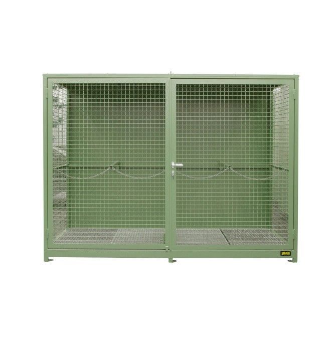 Behälter Für Gefährliche Stoffe--Container gaszylinder (grid), lackiert, grün