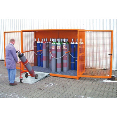 Behälter Für Gefährliche Stoffe--Container für gaspumpen (raumboden), lackiert, graue maus 2