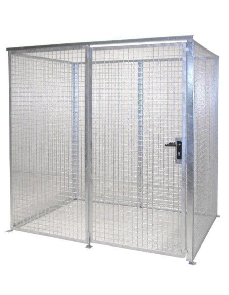 Contenedor para bombonas de gas, galvanizado en caliente