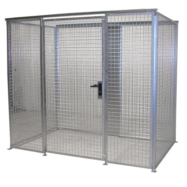 Hazardous material cabinets--Container for gas pumps, hot galvanized