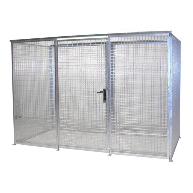Hazardous material cabinets--Container for gas pumps, hot galvanized