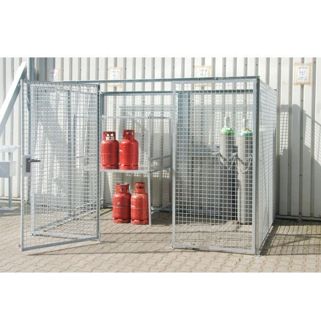 Armários para materiais perigosos--Recipiente para bombas de gás, galvanizado a quente
