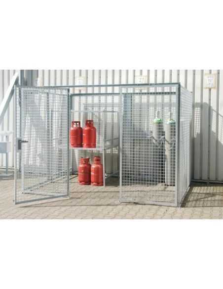 Hazardous material cabinets--Container for gas pumps, hot galvanized