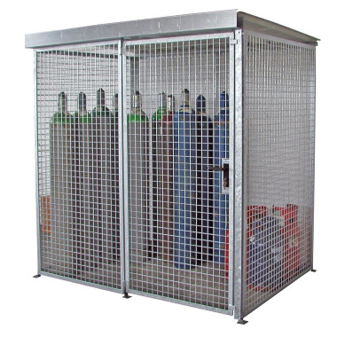 Hazardous material cabinets--Container for gas pumps, hot galvanized