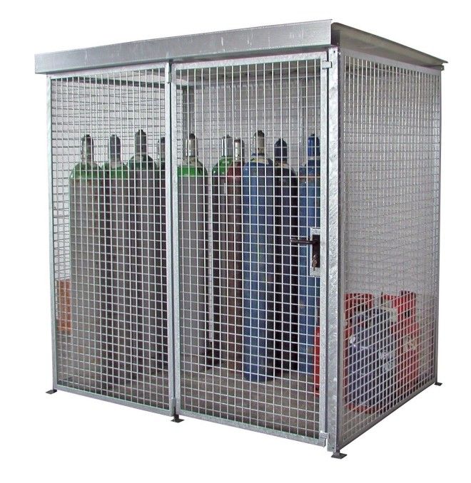 Hazardous material cabinets--Container for gas pumps, hot galvanized
