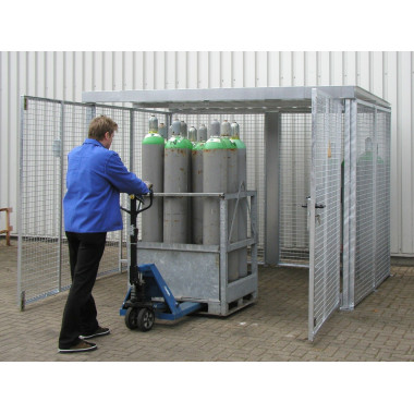 Hazardous material cabinets--Container for gas pumps, hot galvanized 2