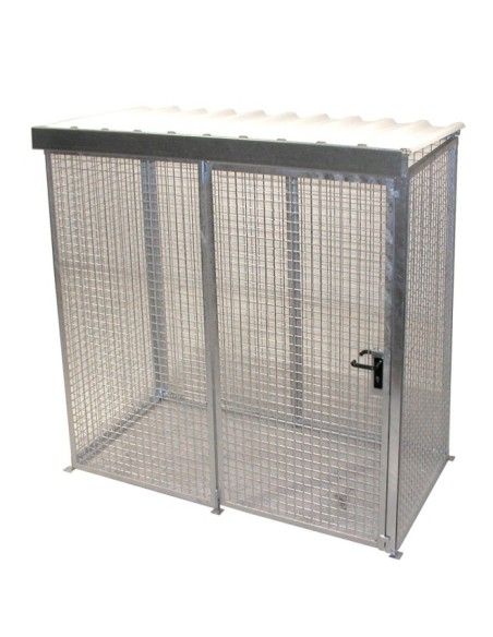 Armoires pour matières dangereuses--Conteneur pour pompes à gaz, galvanisé chaud