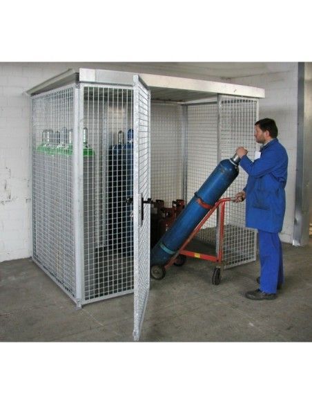 Armários para materiais perigosos--Recipiente para bombas de gás, galvanizado a quente