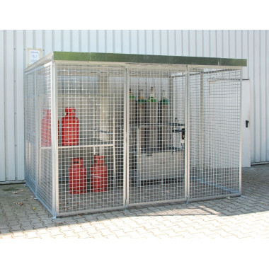 Contenedor para bombonas de gas, galvanizado en caliente