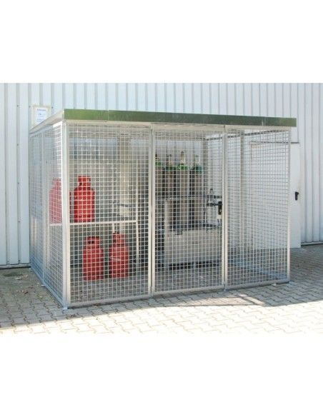 Contenedor para bombonas de gas, galvanizado en caliente