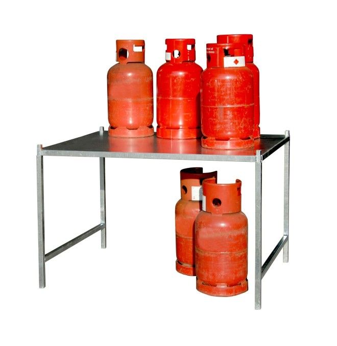 Soporte para bombonas de gas tipo GFG, galvanizado